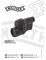 Walther DigiViewPro Operating Instructions Manual preview