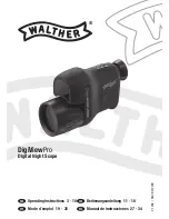 Preview for 1 page of Walther DigiViewPro Operating Instructions Manual