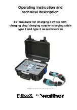Walther E-Boxx EV Simulator Operating Instruction And Technical Description preview