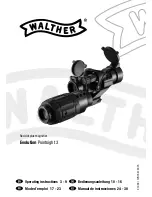 Walther Evolution Pointsight 3 Operating Instructions Manual preview