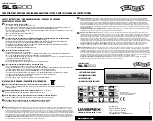 Preview for 2 page of Walther SLS200 Operating Instructions