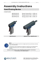 Walther WDVHP-02-HG Assembly Instructions Manual preview