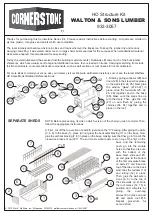 Предварительный просмотр 1 страницы Walthers CORNERSTONE WALTON & SONS LUMBER 933-3057 Manual