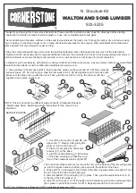 Walthers CORNERSTONE WALTON AND SONS LUMBER 933-3235 Manual предпросмотр