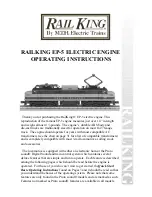 Walthers RAILKING EP-5 Operating Instructions Manual preview