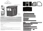 Walton 7x7 Corner shed Instructions preview