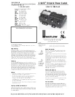 Waltow E-SAFE II User Manual preview