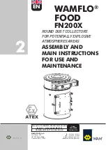 WAM WAMFLO FOOD FN200X Assembly And Main Instructions For Use And Maintenance preview