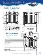 Предварительный просмотр 3 страницы WamBam Nantucket Vinyl Picket Gate w/Stainless Steel... Quick Start Manual