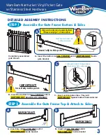 Предварительный просмотр 4 страницы WamBam Nantucket Vinyl Picket Gate w/Stainless Steel... Quick Start Manual