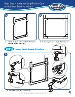 Предварительный просмотр 5 страницы WamBam Nantucket Vinyl Picket Gate w/Stainless Steel... Quick Start Manual