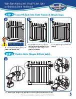 Предварительный просмотр 6 страницы WamBam Nantucket Vinyl Picket Gate w/Stainless Steel... Quick Start Manual