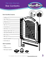 Preview for 4 page of WamBam Plain Jane Vinyl Gate Manual