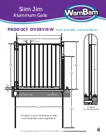 Preview for 5 page of WamBam Slim Jim Aluminum Gate Quick Start Manual