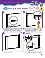 Preview for 7 page of WamBam Slim Jim Aluminum Gate Quick Start Manual