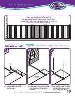 Preview for 11 page of WamBam Slim Jim Aluminum Gate Quick Start Manual