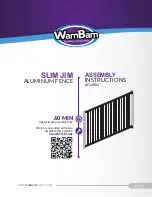 WamBam SLIM JIM Assembly Instructions Manual preview