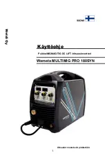 WAMETA MULTIMIG PRO 180 SYN Instruction Manual предпросмотр