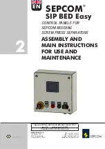 WAMGROUP SEPCOM SIP BED Easy Assembly And Main Instructions For Use And Maintenance preview