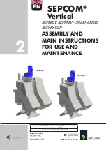 WAMGROUP SEPCOM Vertical Assembly And Main Instructions For Use And Maintenance preview