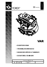 WAMGROUP TOREX VAR 100 Manual preview