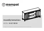 Preview for 1 page of Wampat B-SCT1501W Assembly Instructions Manual