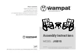 Wampat J0001B Assembly Instructions Manual предпросмотр