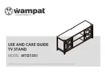 Предварительный просмотр 1 страницы Wampat MTS31501 Use And Care Manual