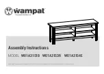 Wampat W01A3151B Assembly Instructions Manual предпросмотр