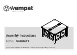 Предварительный просмотр 1 страницы Wampat W02D2081L Assembly Instructions Manual