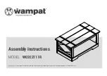 Предварительный просмотр 1 страницы Wampat W02E2111R Assembly Instructions Manual