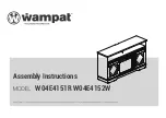 Wampat W04E4151R Assembly Instructions Manual предпросмотр