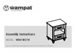 Предварительный просмотр 1 страницы Wampat W06F4051W Assembly Instructions Manual