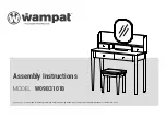 Предварительный просмотр 1 страницы Wampat W09B3101B Assembly Instructions Manual