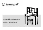 Предварительный просмотр 1 страницы Wampat W09B5102B Assembly Instructions Manual