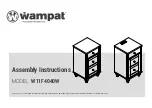 Wampat W11F4040W Assembly Instructions Manual preview