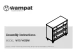 Wampat W11F4090W Assembly Instructions Manual предпросмотр