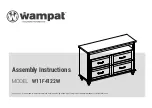 Предварительный просмотр 1 страницы Wampat W11F4122W Assembly Instructions Manual