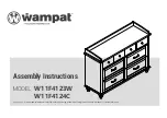 Wampat W11F4123W Assembly Instructions Manual предпросмотр