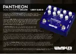 Preview for 1 page of Wampler PANTHEON DELUXE User Manual