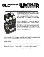 Wampler SLOstortion Product Manual preview