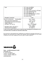 Предварительный просмотр 51 страницы Wamsler 101 60 User Instruction