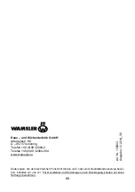 Предварительный просмотр 88 страницы Wamsler 101 60 User Instruction