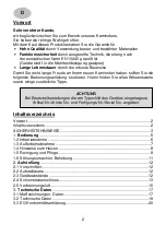 Preview for 2 page of Wamsler 108 80 VISION User Instruction