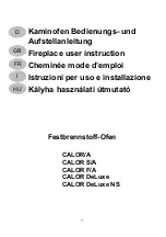 Preview for 1 page of Wamsler 109 20 User Instruction