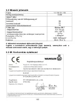 Preview for 103 page of Wamsler 111 50 User Instruction