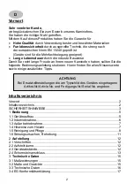 Preview for 2 page of Wamsler 198 54 User Instruction