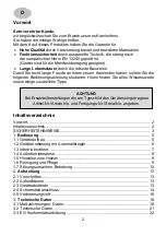 Preview for 2 page of Wamsler APSA ASA WSA User Instruction