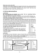 Preview for 13 page of Wamsler EOS User Instruction