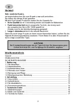 Preview for 2 page of Wamsler LINZ 108 49 User Instruction